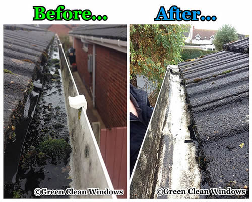 gutters cleaned